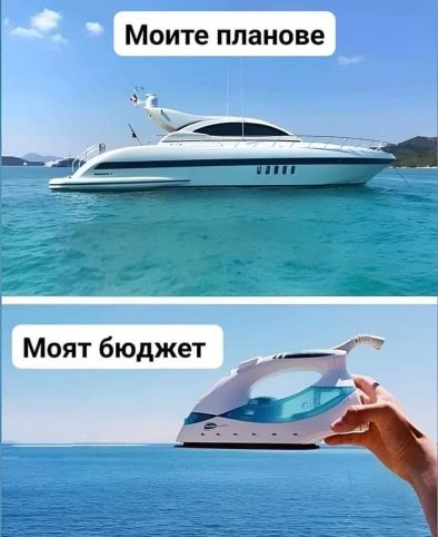 Моите планове vs моят бюджет